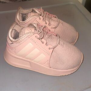 Adidas toddler shoes pink size 5